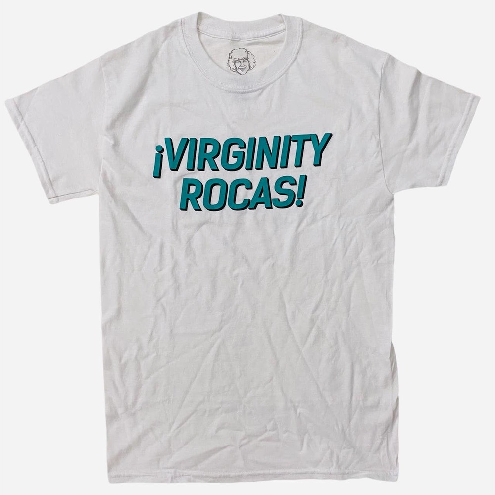 Danny Duncan Men's Virginity Rocas Graphic Tee T-Shirt - White